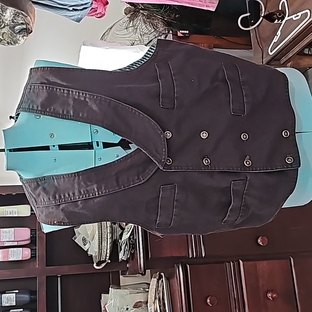 Vest Fully lined brown canvas King Ranch